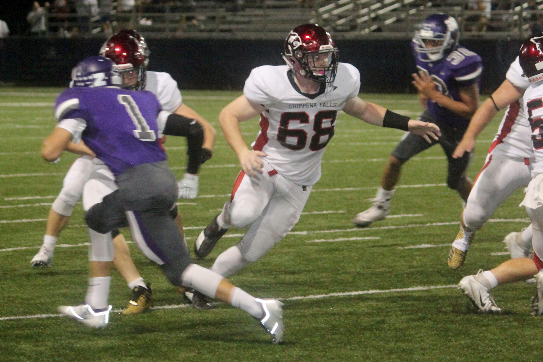 Chi-Hi football at Eau Claire Memorial 9-14-18